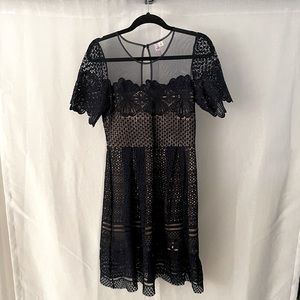 NWOT!!! Never worn! Navy lace dress